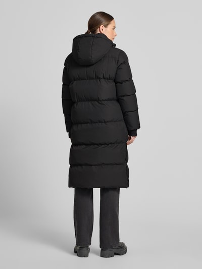 Cars Jeans Lange jas met capuchon en tweewegritssluiting model 'HEMCIA' Zwart - 5