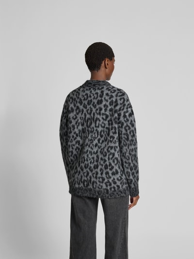Anine Bing Relaxed Fit Cardigan aus Alpaka-Mix Dunkelgrau 5