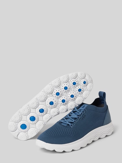 Geox Sneakers met vetersluiting, model 'SPHERICA' Oceaanblauw - 4