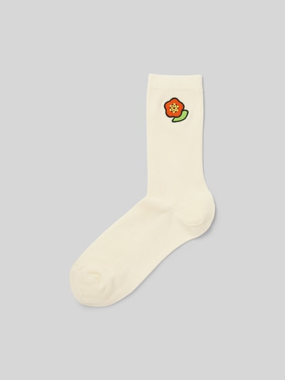 Kenzo Socken mit Label-Stitching Offwhite 1