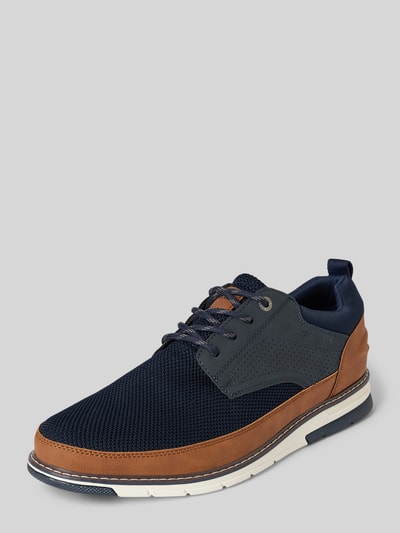 Tom Tailor Buty derby z detalem z logo Granatowy 1