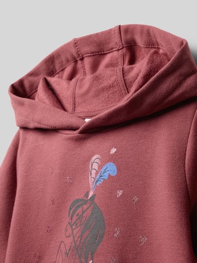 s.Oliver RED LABEL Regular fit hoodie van katoenmix Fuchsia - 2