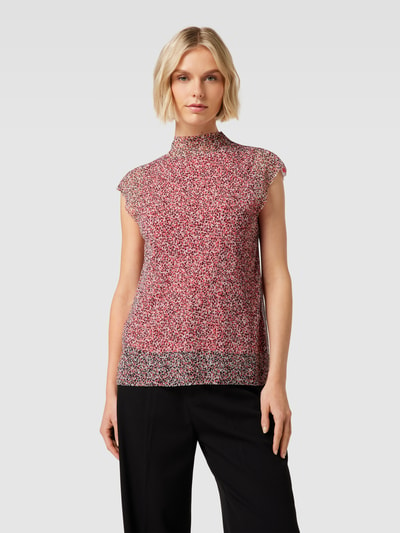 s.Oliver BLACK LABEL T-shirt met all-over motief Rood - 4