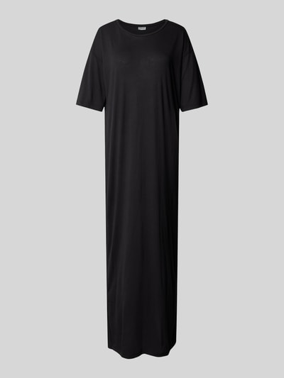 Noisy May Mathilde – T-Shirt Donna Larga In Nero, Girocollo, Maniche Corte, Vestibilità Comoda