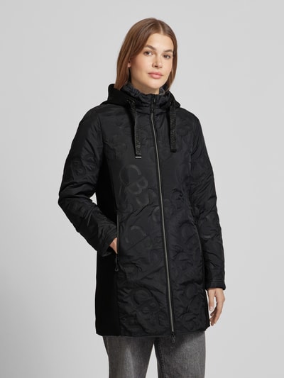 Christian Berg Woman Selection Hybridjacke mit Einsatz aus Scuba und Kapuze Black 4