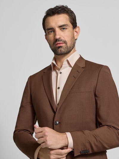 Jake*s Regular Fit Business-Hemd mit Kentkragen Sand 3