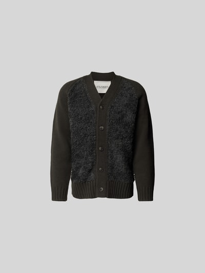 Closed Strickjacke mit Knopfleiste Hellgrau Melange 2