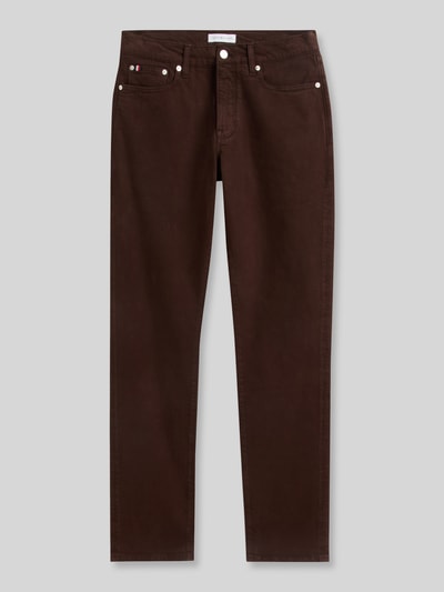 Tommy Hilfiger straight fit jeans van katoenmix model 'DENTON' Chocoladebruin - 2