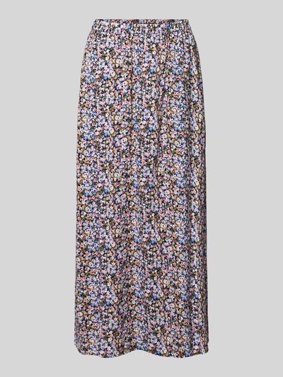 Produktfoto, Ausgestellter Maxi-Rock aus reiner Viskose Modell 'EASY JOY' von Vero Moda mit buntem grafischem Allover-Muster auf Popeline.
