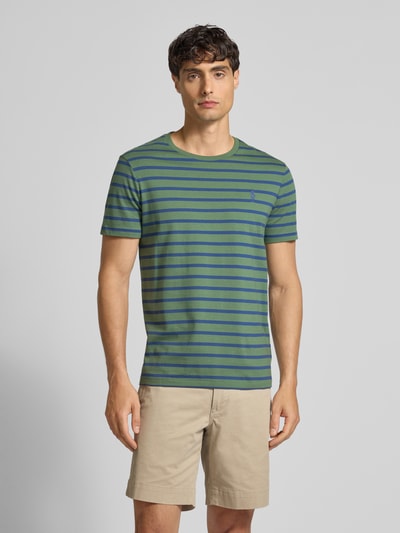 Polo Ralph Lauren Custom Slim Fit T-Shirt mit Label-Stitching Dunkelgruen 4
