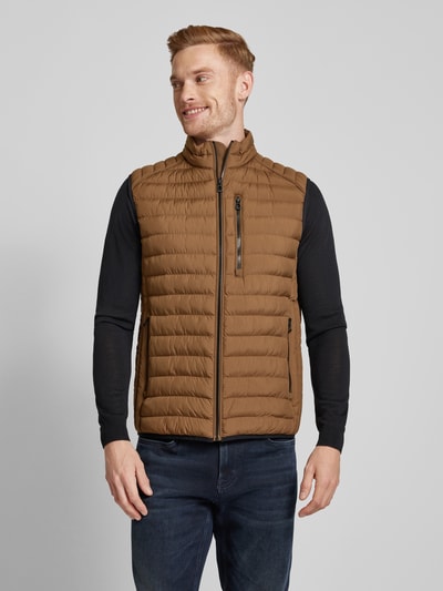 Brax Bodywarmer met ritszakken, model 'Craig' Camel - 4