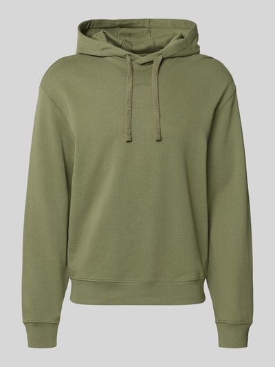 HUGO Relaxed Fit Hoodie aus reiner Baumwolle Modell 'Dapo' Oliv 2