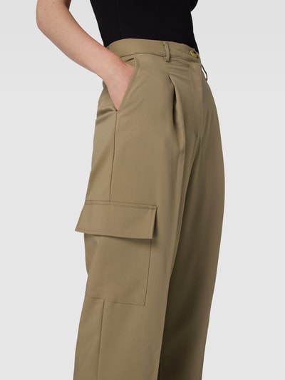 Selected Femme Cargobroek met cargozakken, model 'CAMMA' Beige - 3