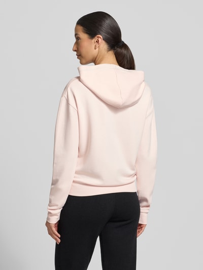 BOSS Bluza z kapturem o kroju regular fit z detalem z logo Różowy 5