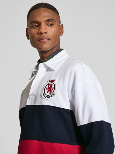 Tommy Hilfiger Relaxed fit poloshirt van puur katoen, model 'CREST RUGBY' Wit - 3