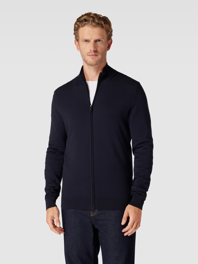 MCNEAL Strickjacke aus Viskose-Mix mit Stehkragen Marine 4
