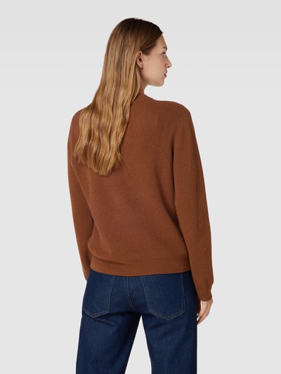 Tommy Hilfiger Strickpullover mit Label-Stitchings Cognac 5