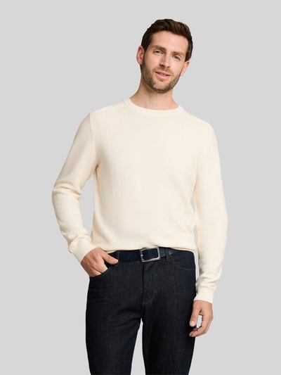 Tom Tailor Regular fit pullover met crew neck kraag Wit - 4