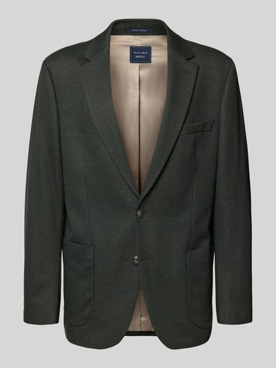 Christian Berg Men Regular fit 2-knoops colbert met reverskraag Donkergroen - 2