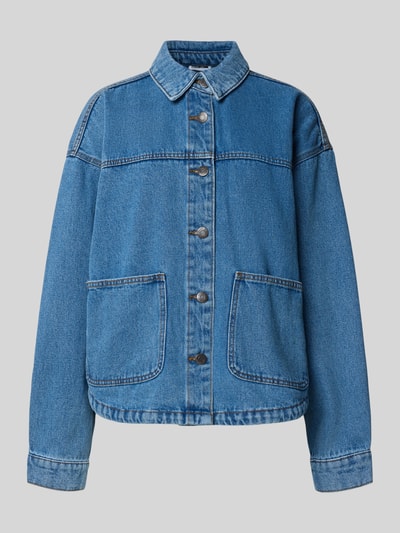 Noisy May Regular Fit Jeansbluse mit aufgesetzten Taschen Modell 'KETTIE' Jeansblau 2