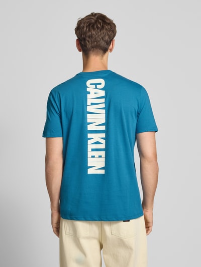 Calvin Klein Jeans Regular fit T-shirt met ronde hals Bleu - 5