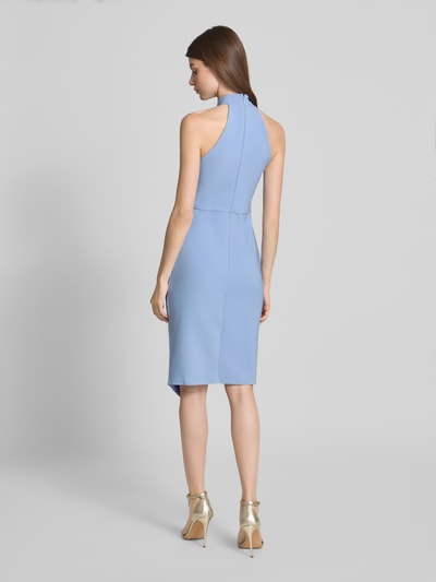 Lipsy Knielange cocktailjurk in wikkellook Lichtblauw - 5