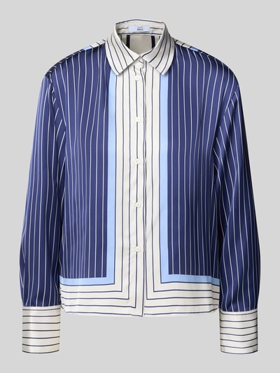 Mango Regular Fit Hemdbluse mit Manschetten Modell 'SHIRTY' Blau 2