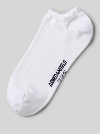Armedangels Krótkie skarpety z detalem z logo model ‘SAALVO’ Biały 1