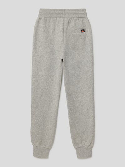 Ellesse Sweatpants mit Label-Print Modell 'Sio' Mittelgrau Melange 3