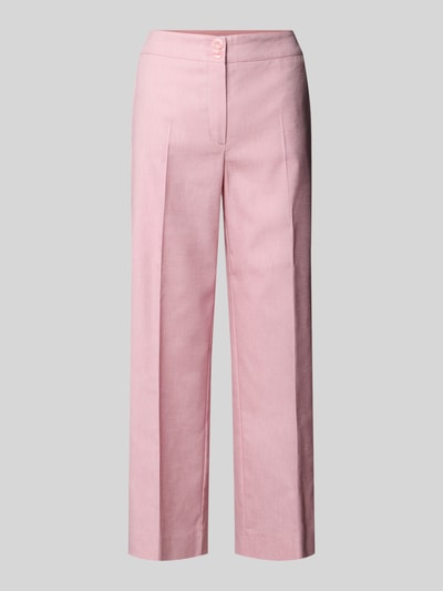 Betty Barclay Regular Fit Hose mit Leinen-Anteil Rosa 2