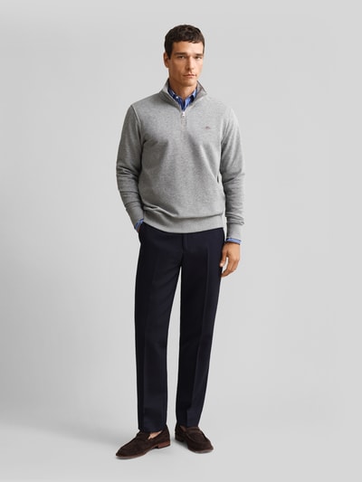 GANT Regular Fit Sweatshirt aus Baumwoll-Mix Hellgrau 1
