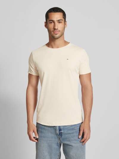 Tommy Jeans Slim fit T-shirt met ronde hals Beige - 4