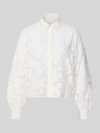 Jake*s Collection Bluzka koszulowa z krytą listwą guzikową Złamany biały 2