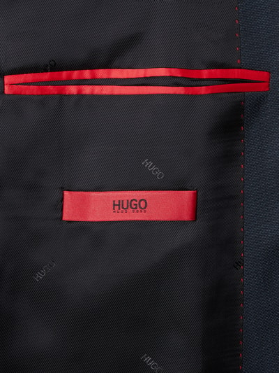 HUGO Slim Fit 2-Knopf-Sakko mit Billet-Tasche Modell 'Jeffery' Marine 3