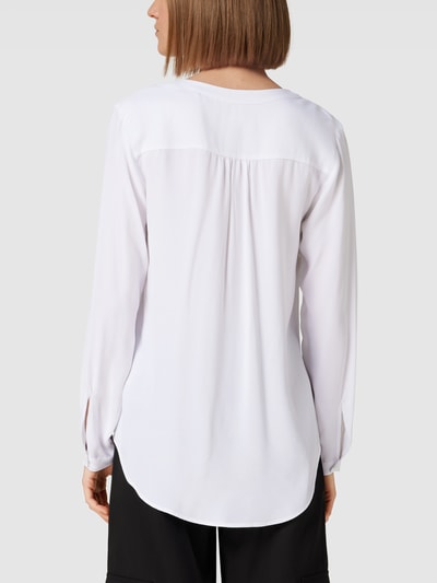 Seidensticker Bluse aus reiner Viskose mit V-Ausschnitt Weiss 5