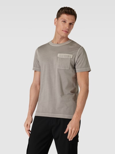 JOOP! Jeans T-Shirt mit aufgesetzter Brusttasche Modell 'Caspar' Taupe 4