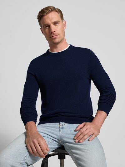 Christian Berg Men Strickpullover aus Wolle-Kaschmir-Mix Marine 3