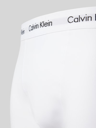 Calvin Klein Underwear Trunks mit Label-Bund im 3er-Pack Weiss 2