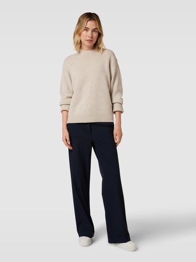 Jake*s Studio Woman Sweter z dzianiny z obniżonymi ramionami Beżowy melanż 1
