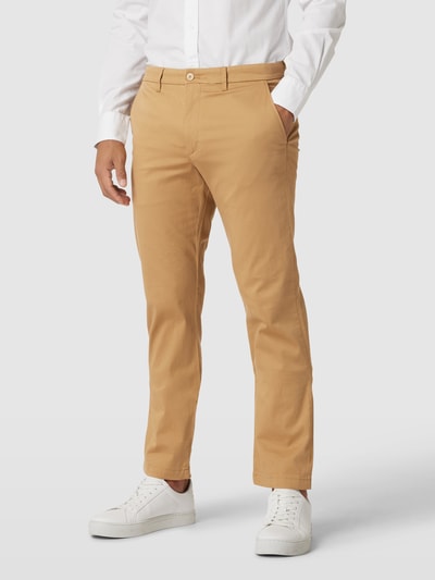 Tommy Hilfiger Pants Spodnie materiałowe z fakturowanym wzorem model ‘DENTON’ Khaki 4