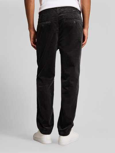 Tom Tailor Denim Spodnie sztruksowe z regularnym stanem z czystej bawełny Grafitowy 5