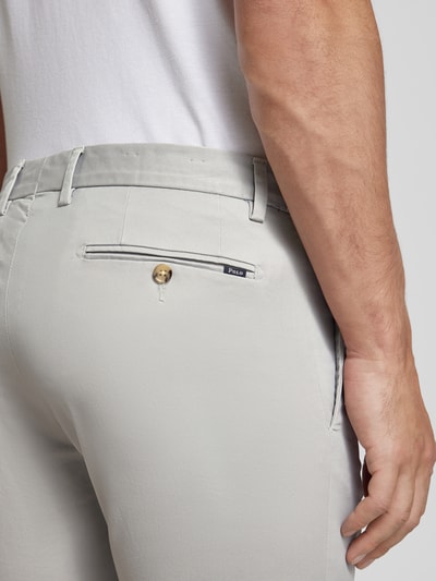 Polo Ralph Lauren Slim Stretch Fit Shorts im unifarbenen Design Hellgrau 3