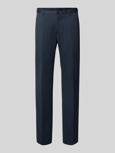HECHTER PARIS Straight Fit Stoffhose mit Baumwoll-Anteil Marine 2