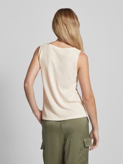 OPUS Gebreide top in effen design, model 'Ilonki' Taupe - 5