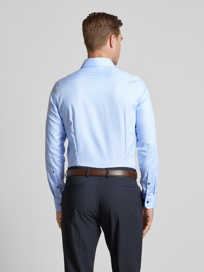 SEIDENSTICKER Slim fit zakelijk overhemd van twill Bleu - 5