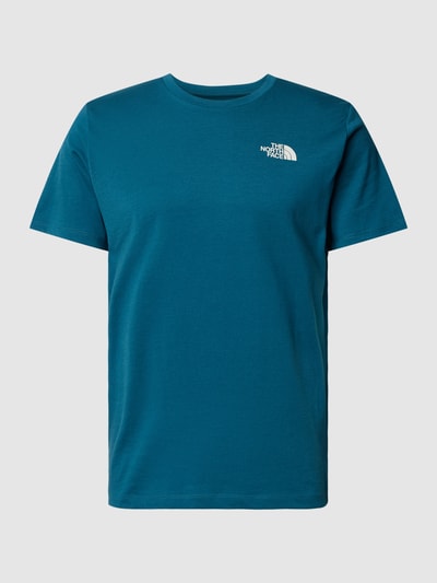 The North Face T-Shirt mit Label-Print Royal 2