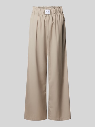 VILLA SOPHIE Relaxed Fit Stoffhose aus Viskose-Mix Modell 'TOSCA' Taupe 2