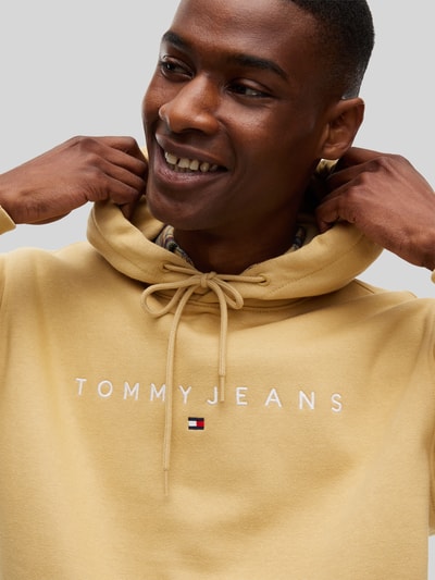 Tommy Jeans Regular fit hoodie met logo-opschrift Beige - 3