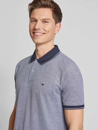 Fynch-Hatton Regular fit poloshirt met logostitching Marineblauw - 3