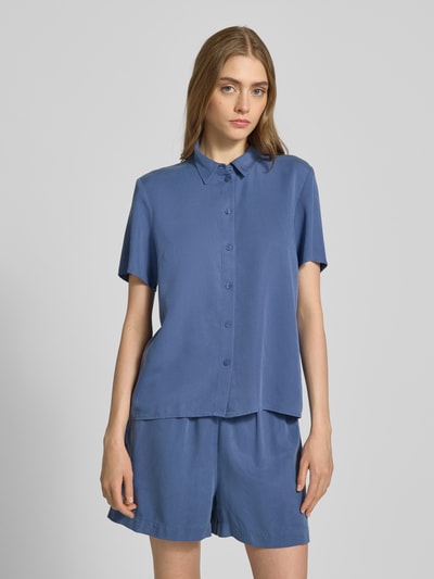 Marc O'Polo Denim Regular fit overhemdblosue met 1/2-mouwen Rookblauw - 4